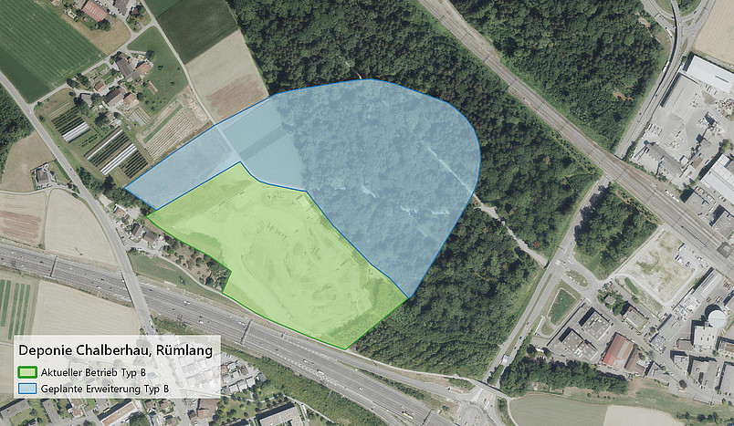 Ausdehnung der optimierten Erweiterungsvariante "Chalberhau Mitte"